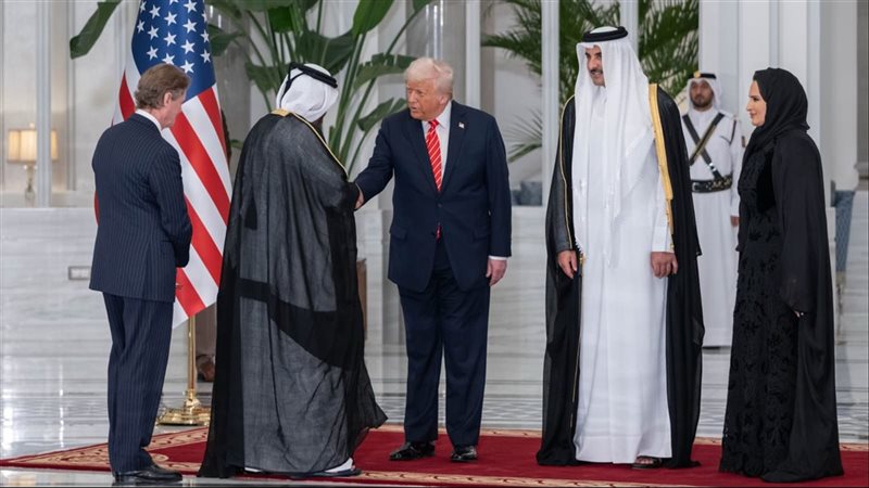 ترامب في العاصمة القطرية الدوحة