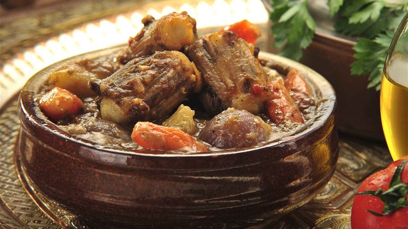 طاجن عكاوي بالبصل