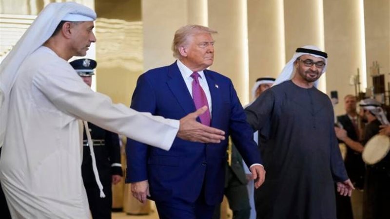 ترامب يصل قصر الوطن بأبوظبي