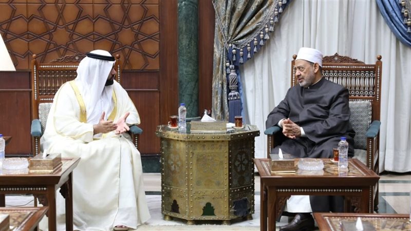 شيخ الازهر يستقبل ولي عهد الفجيرة