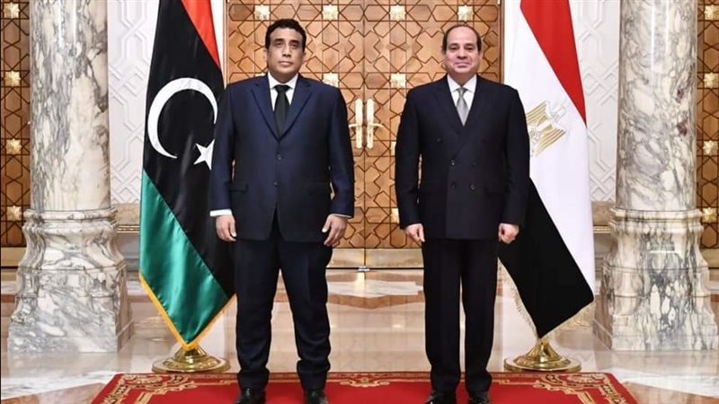 الرئيس السيسي ورئيس المجلس الرئاسي الليبي
