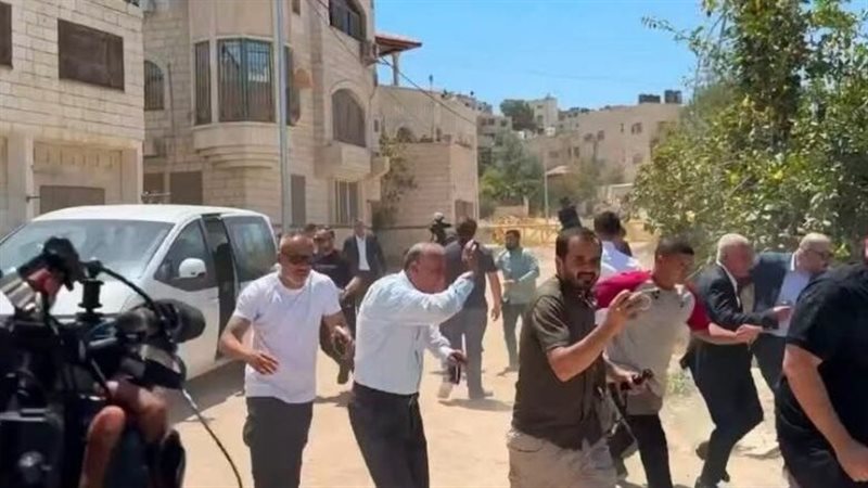 الوفد الدبلوماسي في جنين 