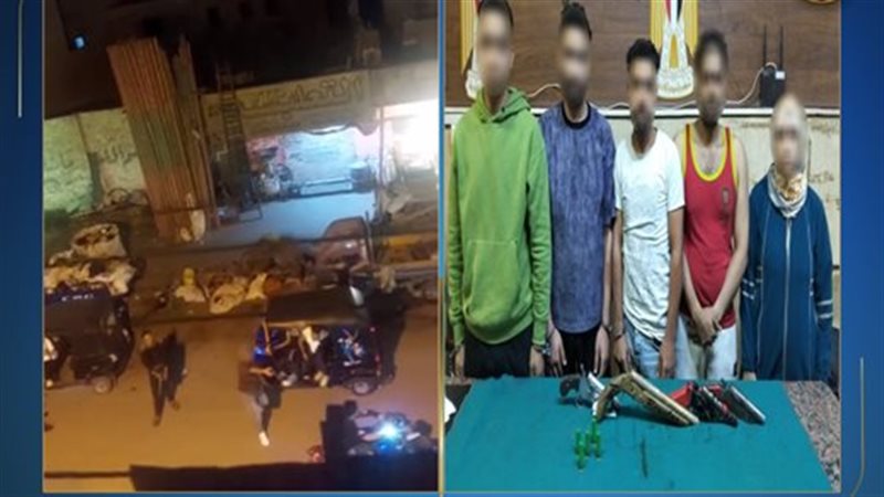 المتهمين والمضبوطات 