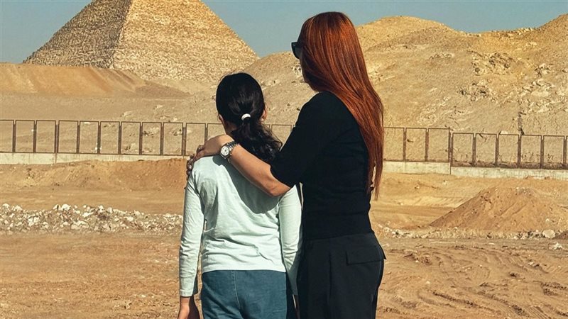كارول سماحة وابنتها