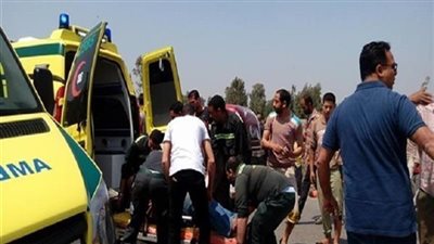 إصابة 15 شخصا بتصادم مروع بين سيارتين ميكروباص على صحراوي الإسكندرية بالجيزة