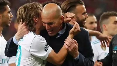 زيدان يودع لوكا مودريتش برسالة مؤثرة: 
