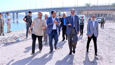 محافظ سوهاج يتفقد المرحلة الثانية من تطوير كورنيش أخميم 