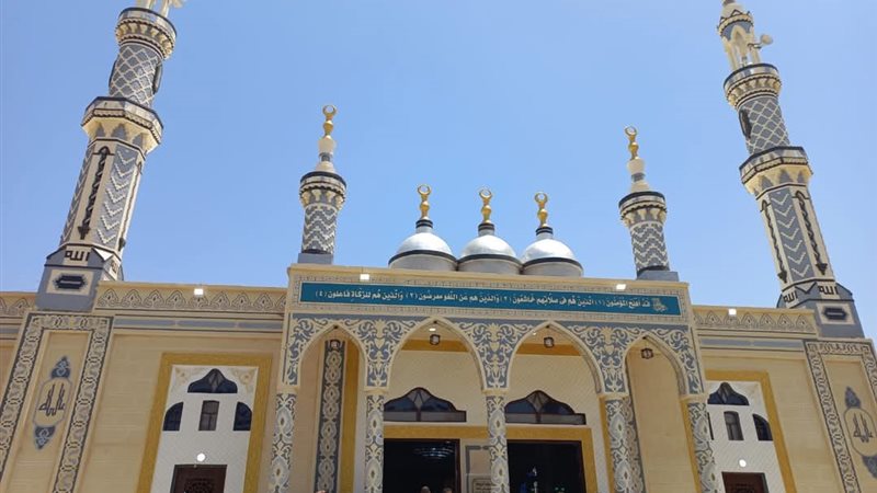 افتتاح مسجد بمدينة السادات