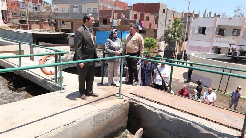 محافظ دمياط يتفقد محطة المعالجة بالوسطاني ويوجه صيانتها