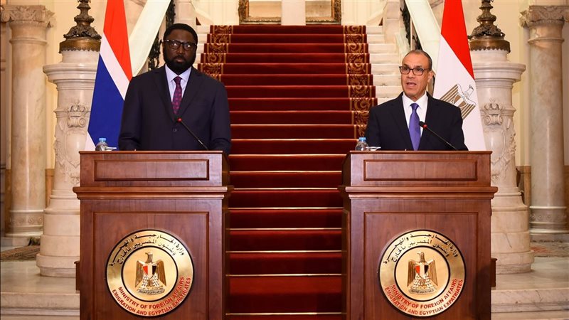 وزراء خارجية مصر وجامبيا