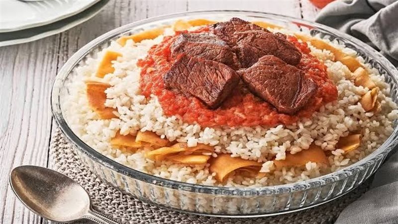 طريقة عمل الفتة 