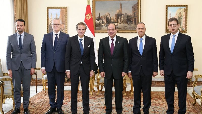 الرئيس السيسي ومدير الوكالة الدولية للطاقة الذرية