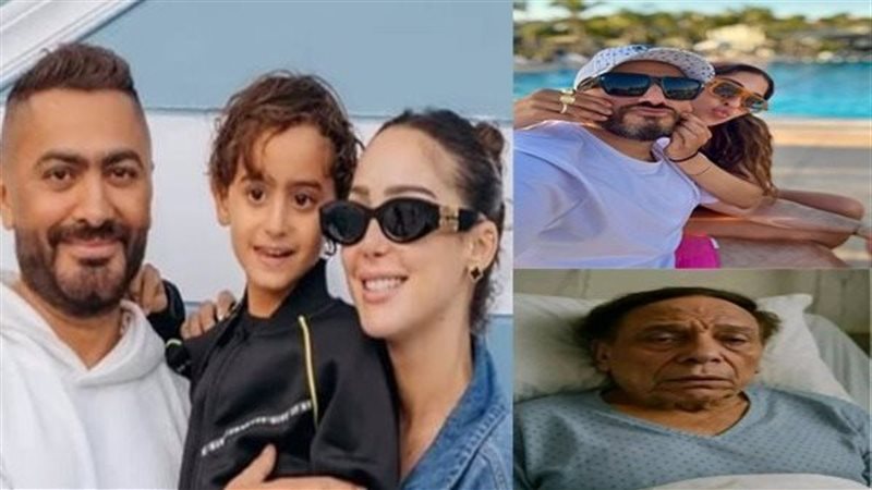 مجدي الهواري وزوجته والزعيم وأسرة تامر حسني