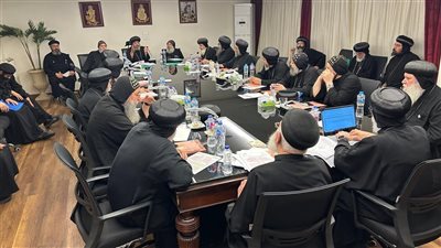 المجمع المقدس يبدأ اجتماعاته في الكاتدرائية المرقسية