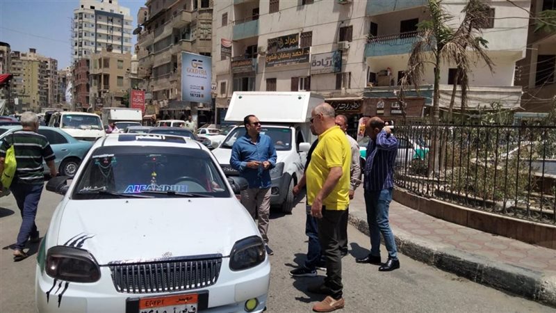 حملات مكثفة من محافظة الفيوم على السيارات