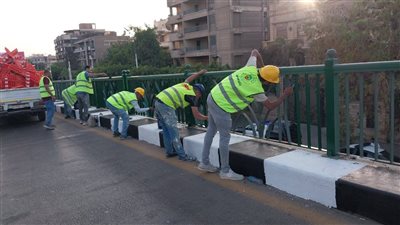 المقاولون العرب ترفع كفاءة كباري الجلاء والمطار بطريق العروبة