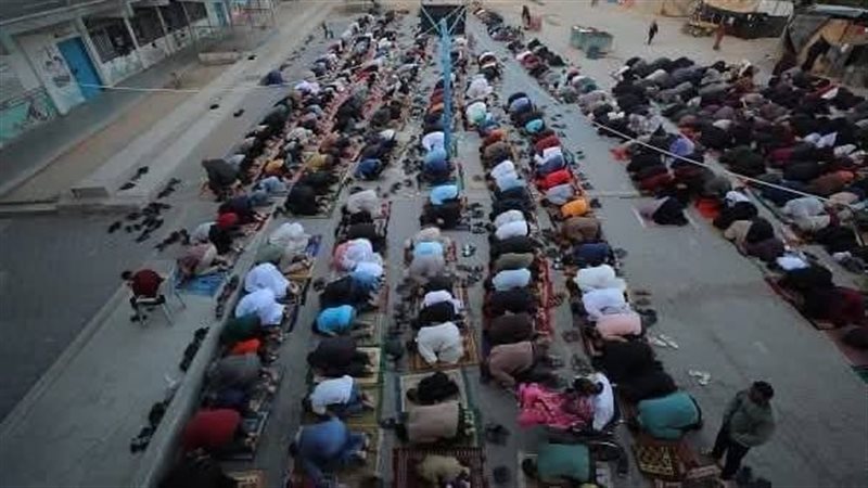 صلاة العيد من قطاع غزة 