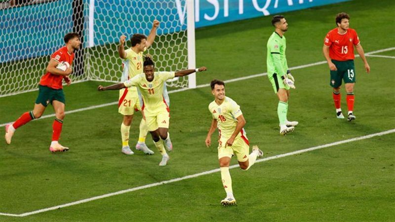 مباراة إسبانيا والبرتغال