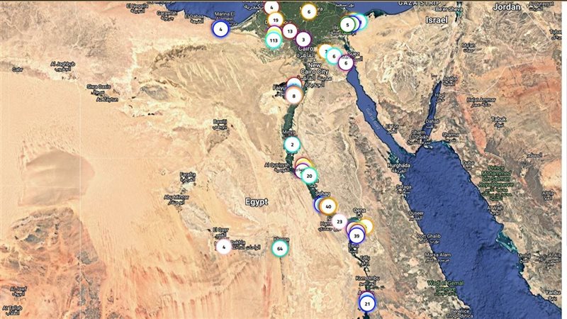 خريطة الأراضي الصناعية الجديدة