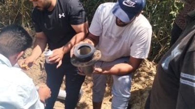 صلاح كسر مفاجئ في خط رئيسي وإعادة ضخ المياه بالقنطرة