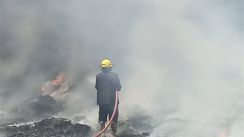 صورة من موقع الحريق 