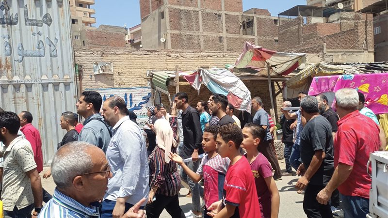 مشهد جنازة سيدة المحلة 