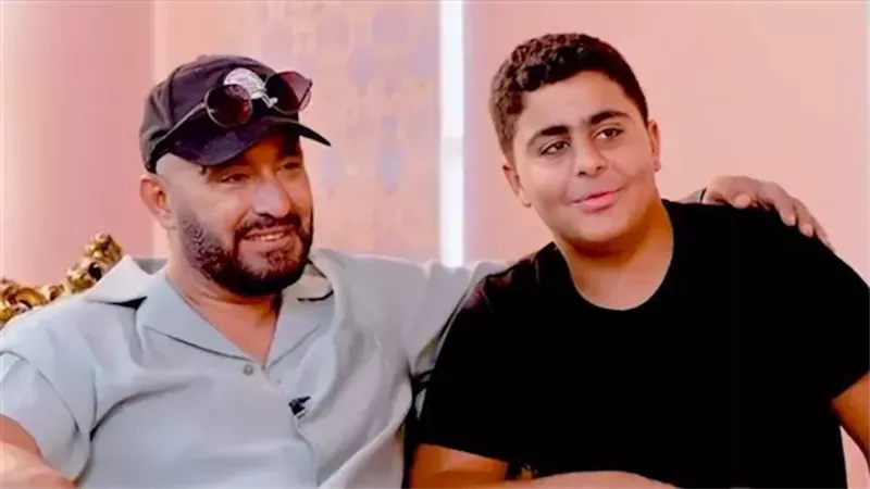 أحمد السقا وابنه حمزة