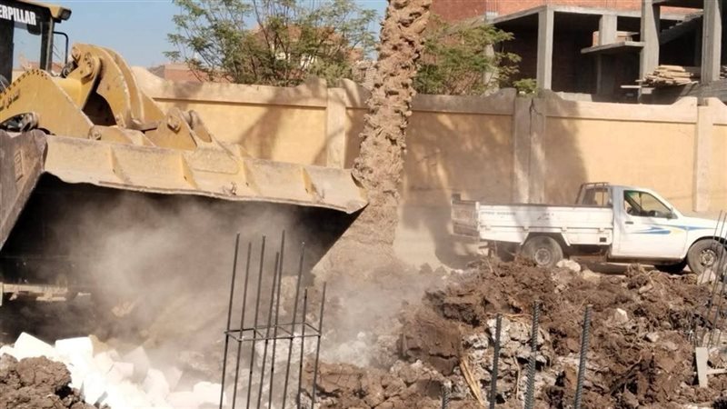 إزالة تعديات بالمنيا