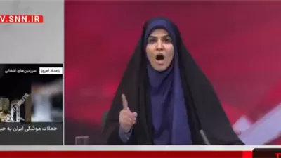 تعرف على مصير المذيعة الإيرانية بعد تعرضها للقصف على الهواء مباشرة