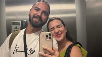 أسما شريف منير وزوجها في أحدث ظهور بعد زفافهما