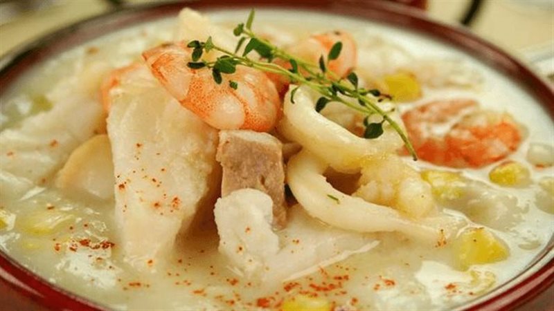 شوربة السي فود بالكريمة