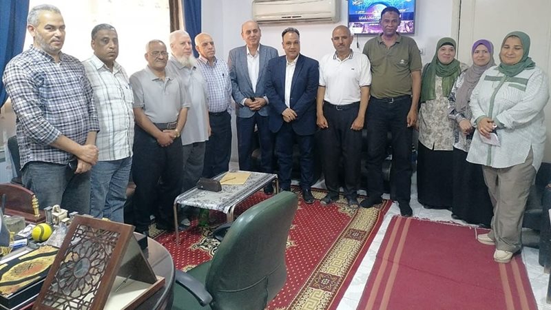 وكيل وزارة الشباب والرياضة اثناء اللقاء