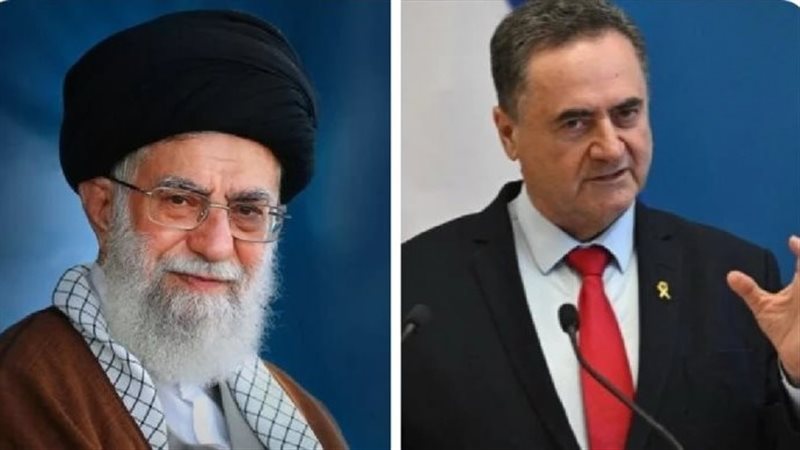 يسرائيل كاتس والمرشد الإيراني