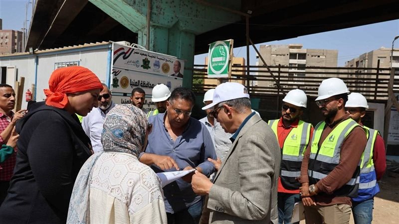 جولة تفقدية لمحافظ المنيا