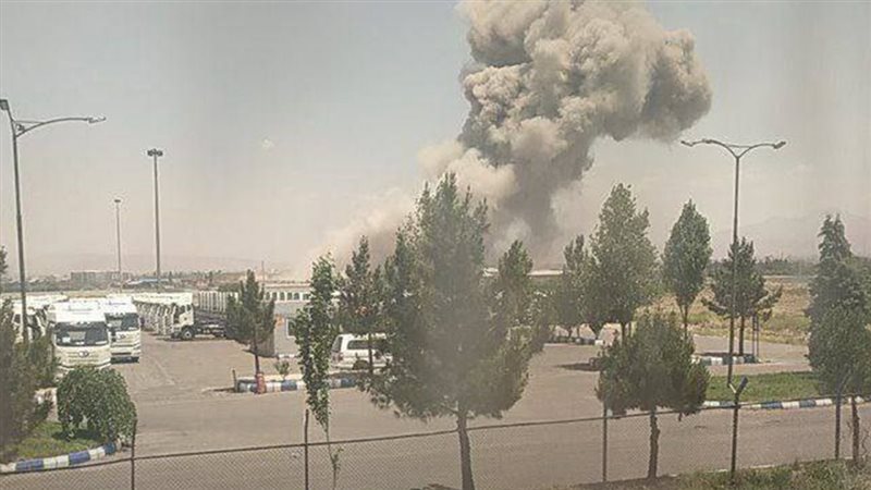 انفجار خزان نيتروجين في مصفاة تبريز 