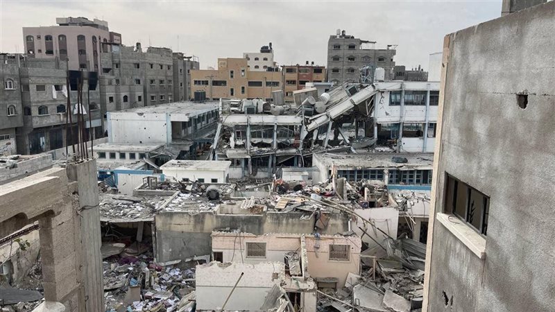 استهداف مراكز إيواء الفلسطينيين