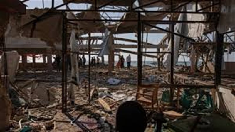 مقهي الباقة بعد القصف
