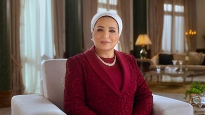 السيدة انتصار السيسى تتلقى اتصالا هاتفيا من قرينة الرئيس التركى