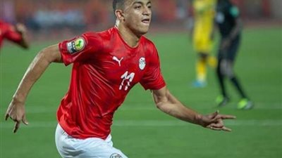 مصطفى محمد يسجل الهدف الخامس للمنتخب المصري