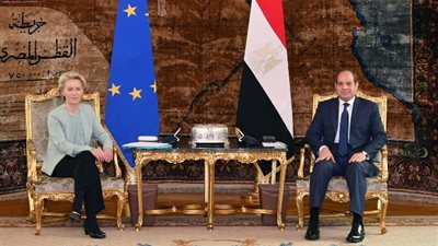«السيسي» يستقبل رئيسة المفوضية الأوروبية ويؤكد رفضه تهجير الفلسطينيين