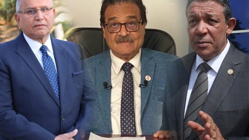 حازم عمر وفريد زهران وعبد السند يمامة