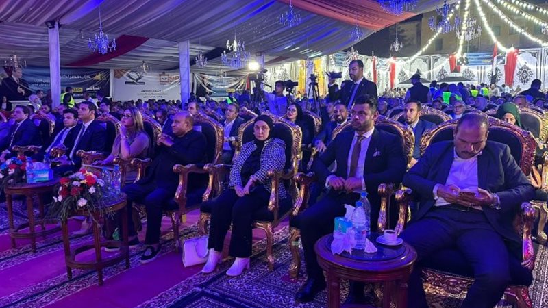 المؤتمر الجماهيري الحاشد لحزب مصر أكتوبر في مدينة بلبيس بمح