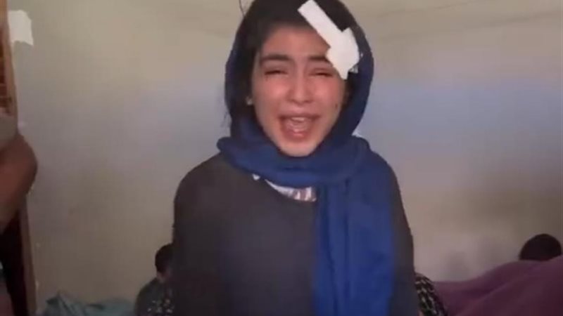 انهيار فتاة فلسطينية