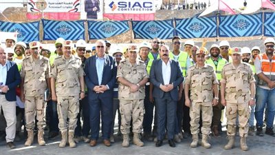 القوات المسلحة تنفذ مشروع إطلاق المياه بالترعة المغذية لـ«شرق الريف المصري» بتوشكى