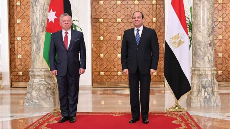الرئيس السيسي والعاهل الاردني