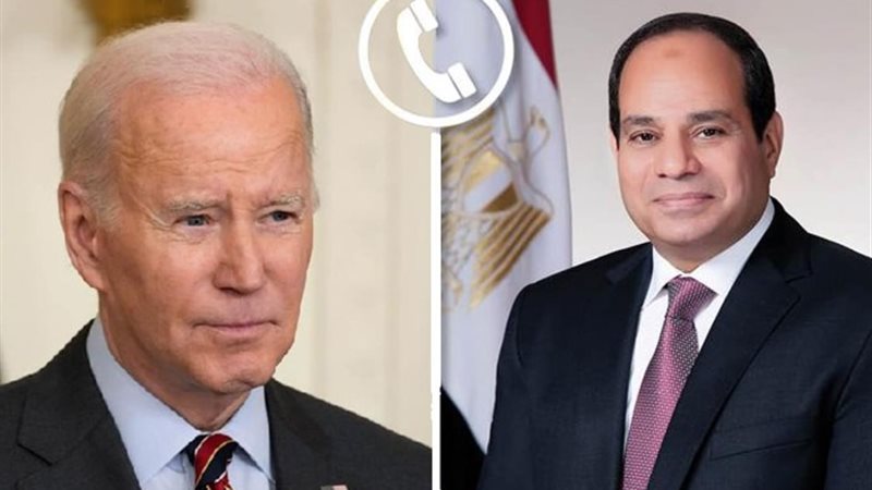 الرئيس السيسي يتلقى اتصالًا هاتفيًا من نظيره الأمريكي