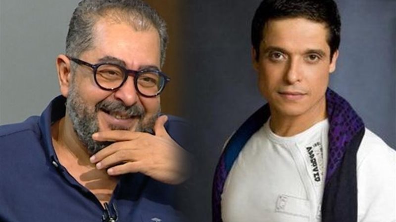 الفنان عامر منيب والفنان طارق عبد العزيز