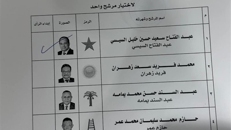 السيسي يتقدم المؤشرات الأولية