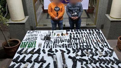 ضبط كمية كبيرة من الأسلحة النارية والذخائر في الخصوص