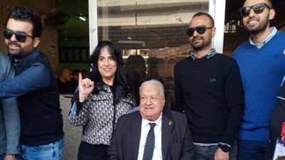 رئيس حزب حماة الوطن يدلى بصوته في لجنة الجامعة العمالية